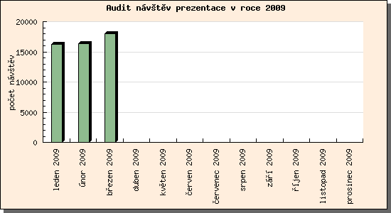 Audit návštěv prezentace