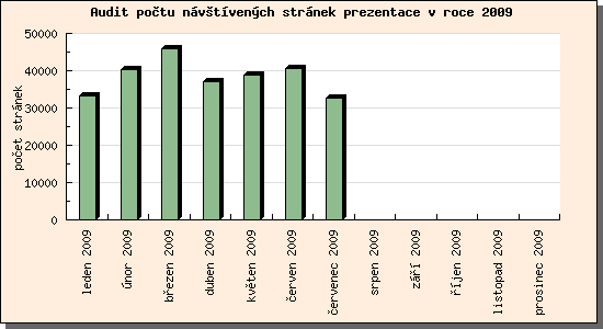 Audit návštívených stránek prezentace