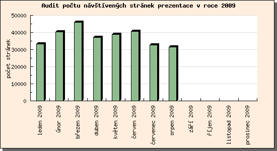 Audit návštívených stránek prezentace