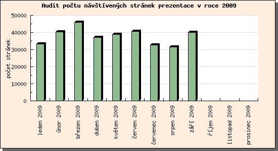 Audit návštívených stránek prezentace