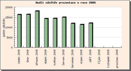 Audit návštěv prezentace