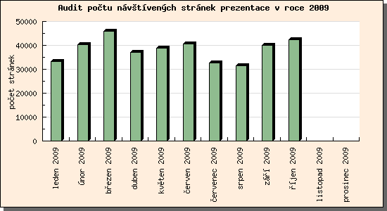 Audit návštívených stránek prezentace