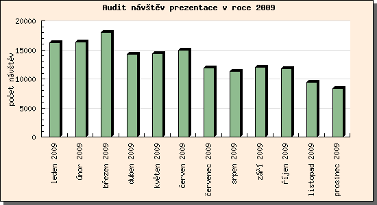 Audit návštěv prezentace