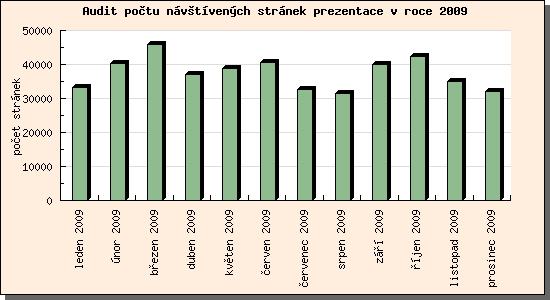 Audit návštívených stránek prezentace