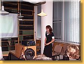 Elena Konyushenko presenting her talk