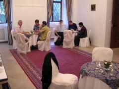 Welcome dinner in Břevnov monastery, Monday evening