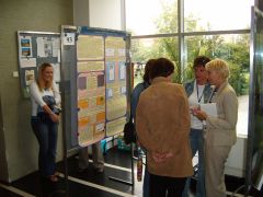 Discussion during poster session