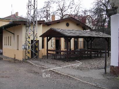 Exit from Bubenec railway station