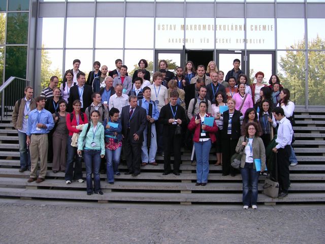 Participants at the entrance of the Institute