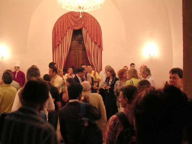 Opening of the welcome dinner in Břevnov monastery, Monday evening