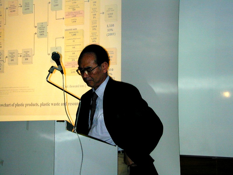 photo: Speech of Akitsugu Okuwaki