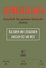 Germanoslavica - obálka - kliknutím zvětšit