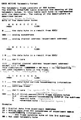 ODCS ACTIVE Telemetry format