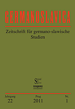 Germanoslavica - obálka - kliknutím zvětšit