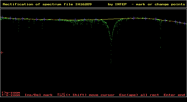 Unrectified spectrum of the star iota Her