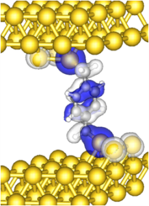 Au-C links, conductance, highly conducting links