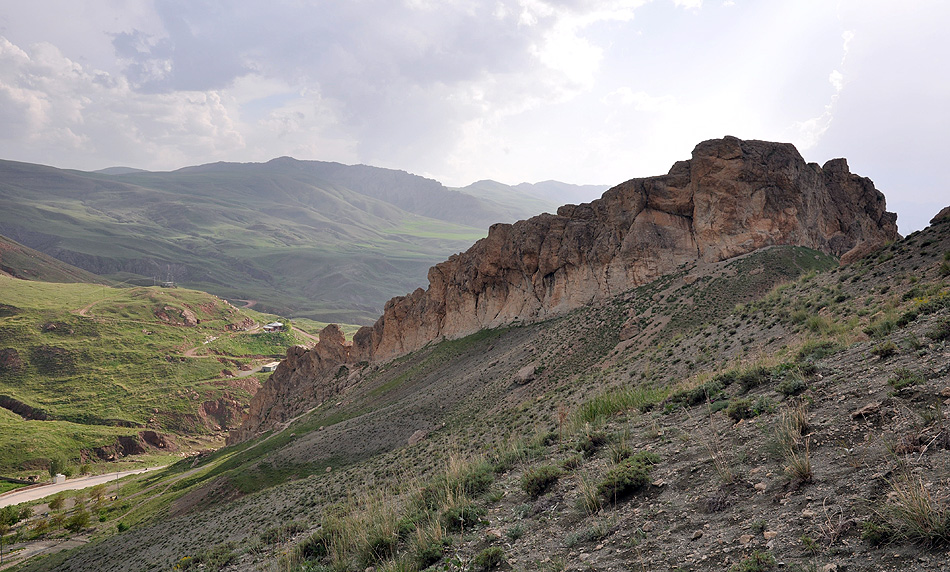 Mountain rock steppe in Ishak Pasha environs
