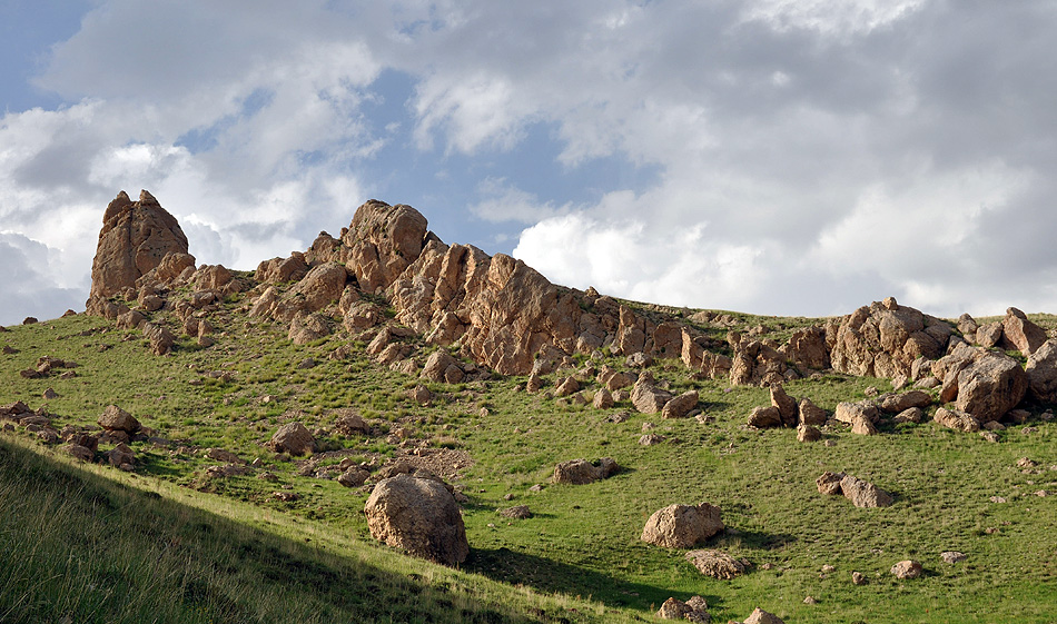 Mountain rock steppe in Ishak Pasha environs