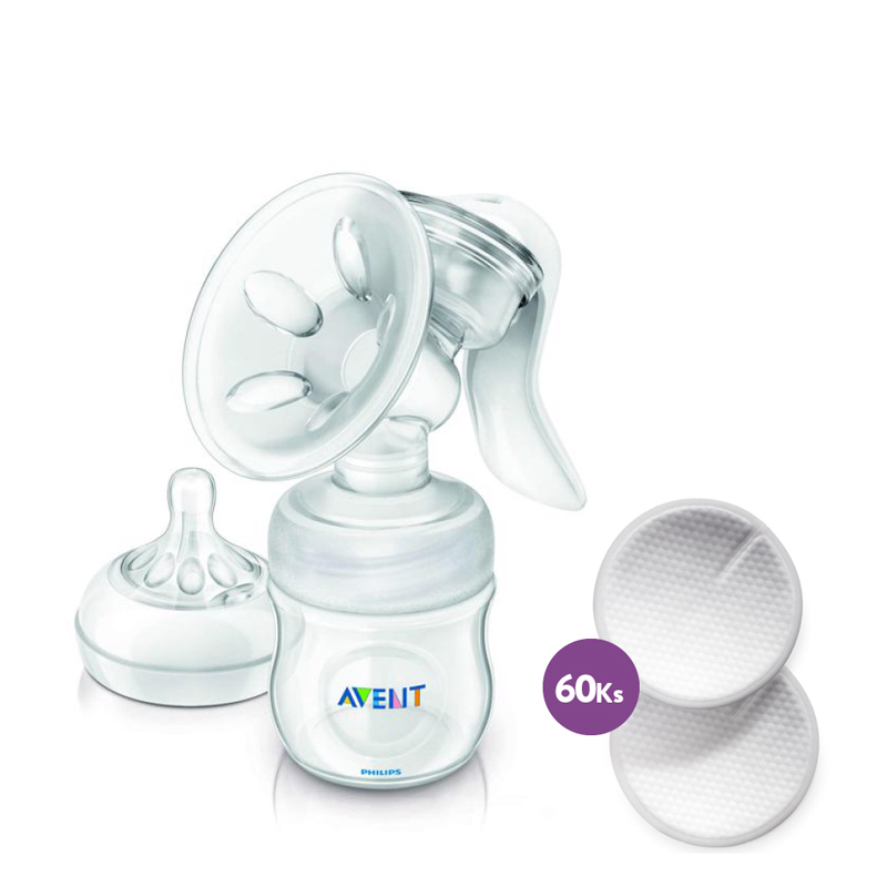 Philips AVENT Odsávačka mléka Natural  prsní vložky 60 ks