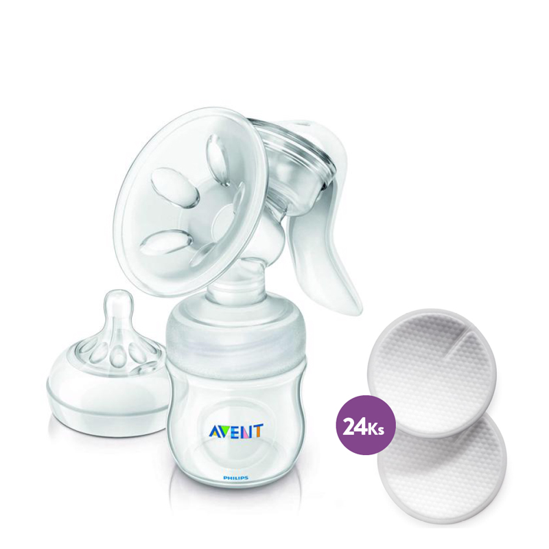 Philips AVENT Odsávačka mléka Natural  prsní vložky 24 ks