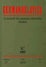 Germanoslavica - obálka - kliknutím zvětšit