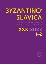 Byzantinoslavica - obálka - kliknutím zvětšit