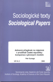 P. Sunega: Adresný příspěvek na nájemné v prostředí České republiky: komparace vybraných modelů