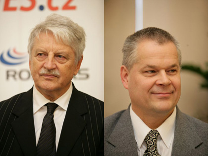 Zleva: prof. Ing. František Pochylý, CSc., prof. Ing. Blahoslav Maršálek, CSc.
