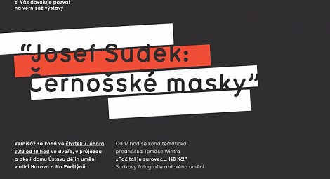 Josef Sudek: Černošské masky