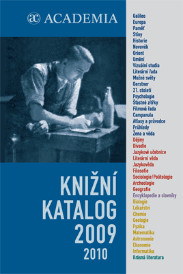 Titulní stránka knižního katalogu 2009-2010 nakladatelství Academia