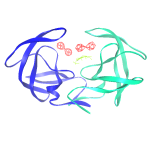 HIV protease with carborane inhibitor