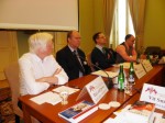 The third panel centered on the topic of the armed forces of the occupied countries and their political significance. From left to right: Richard Overy (chair; University of Exeter), Mark Seaman (Office of the British Government, London), Blaž Torkar (Slovenian Armed Forces Military Museum, Ljubljana) and Zdenko Maršálek (Institute for Contemporary History, Prague)