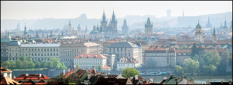 Panorama of Prague centre