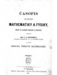 Casopis-pro-pestovani-mathematiky-a-fysiky-I-1872