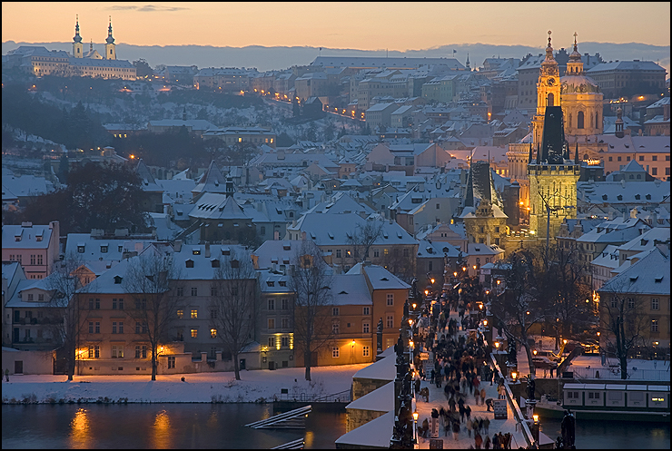 Panorama of Lesser Town of Prague