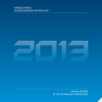 Annual Report of the Technology centre ASCR 2013