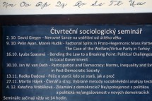 Čtvrteční sociologické semináře