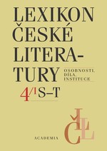 Luboš Merhaut (ed.): Lexikon české literatury 4/I., II. (S-Ž)