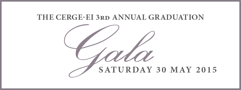CERGE-EI Graduation Gala 2015