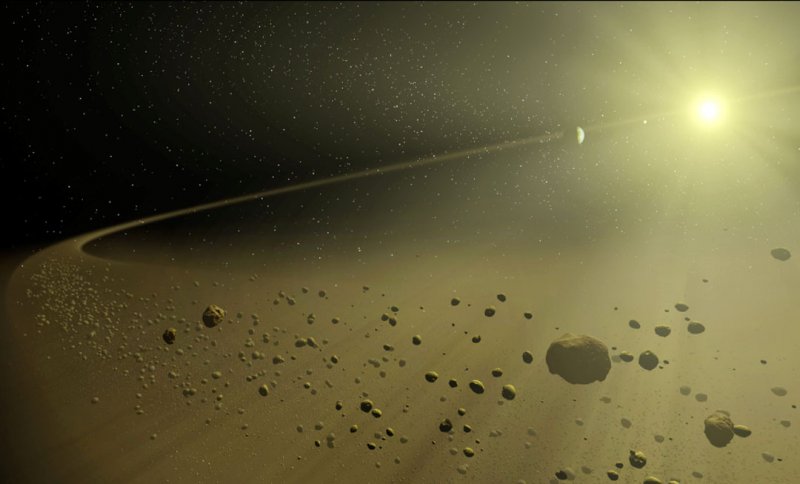 Nezvyklý disk kolem hvězdy KIC 8462852. Foto: NASA.