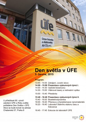 Den světla v ÚFE - program