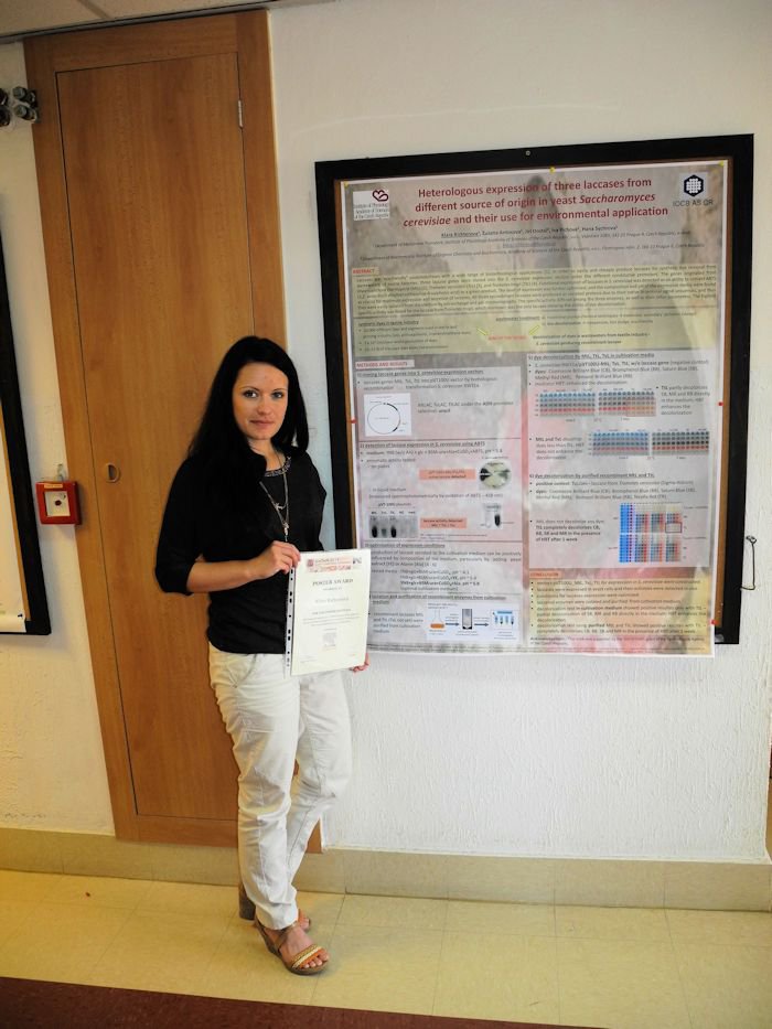 The best poster award for Klara Richerova