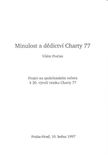 Minulost a dědictví Charty 77