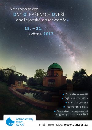 Dny otevřených dveří na observatoři v Ondřejově 19. - 21. května 2017.
