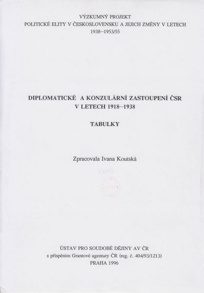 Diplomatické a konzulární zastoupení ČSR v letech 1918–1938