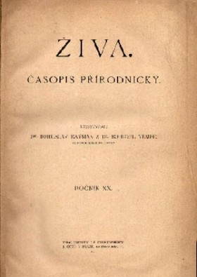 Obálka časopisu Živa 1910/1