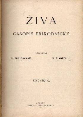 Obálka časopisu Živa 1896/5