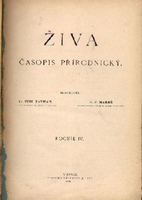 Obálka časopisu Živa 1894/9