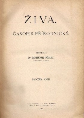 Obálka časopisu Živa 1913/2