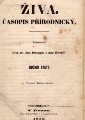 Obálka časopisu Živa 1855/11